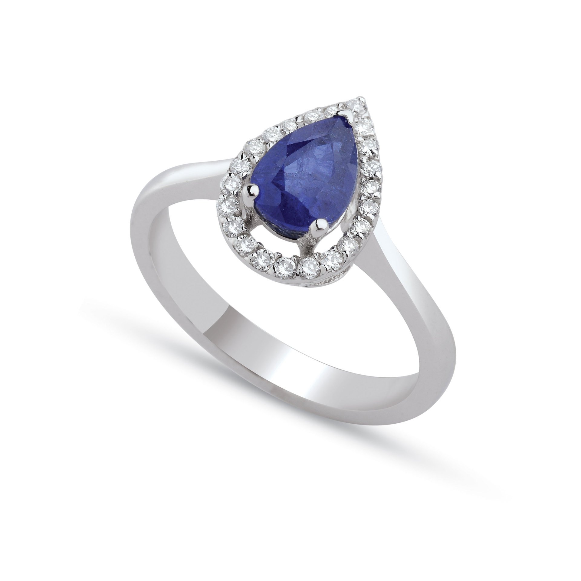 1,28 Karat Safir Pırlanta Yüzük