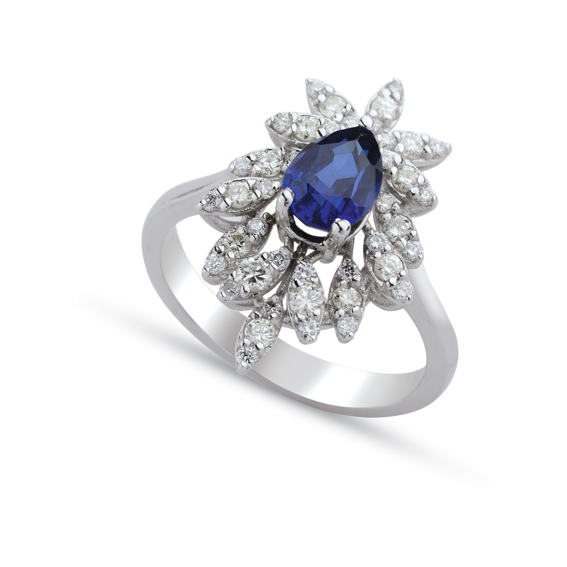 1,33 Karat Safir Pırlanta Yüzük