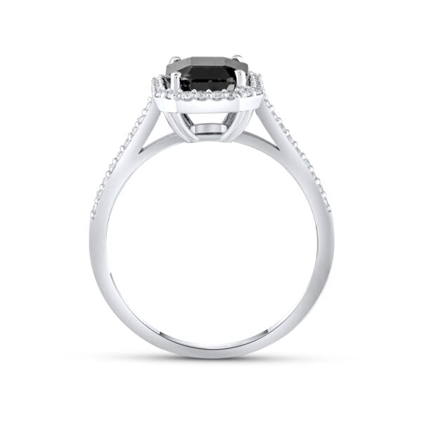 0,99 Karat Pırlanta Safir Yüzük
