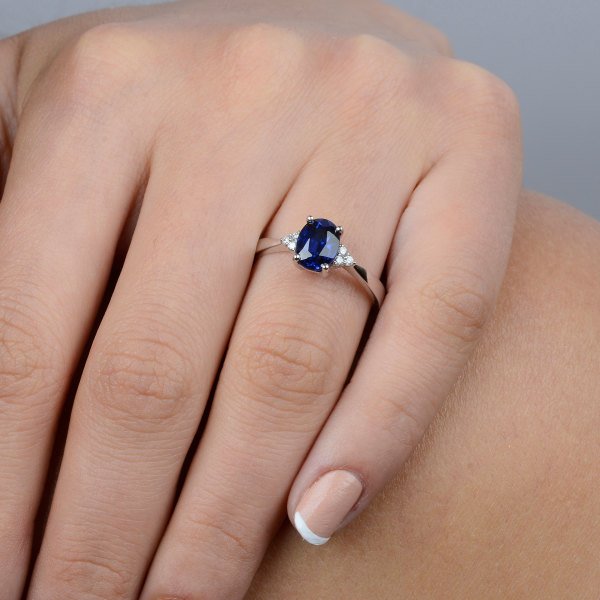 2,09 Karat Safir Pırlanta Yüzük