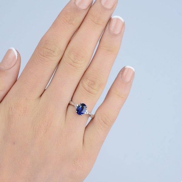 2,09 Karat Safir Pırlanta Yüzük