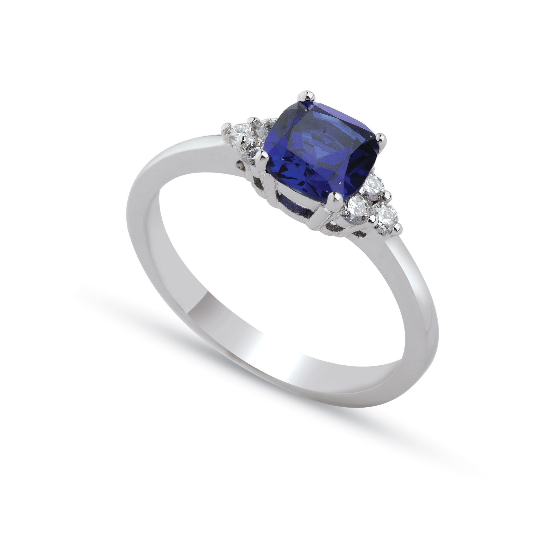 0,90 Karat Safir Pırlanta Yüzük