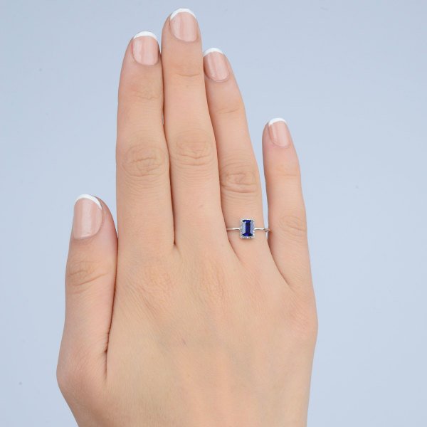 0,15 Karat Safir Pırlanta Yüzük