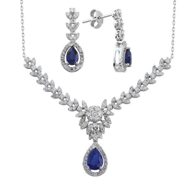3,05 Karat Safir Pırlanta Kolye