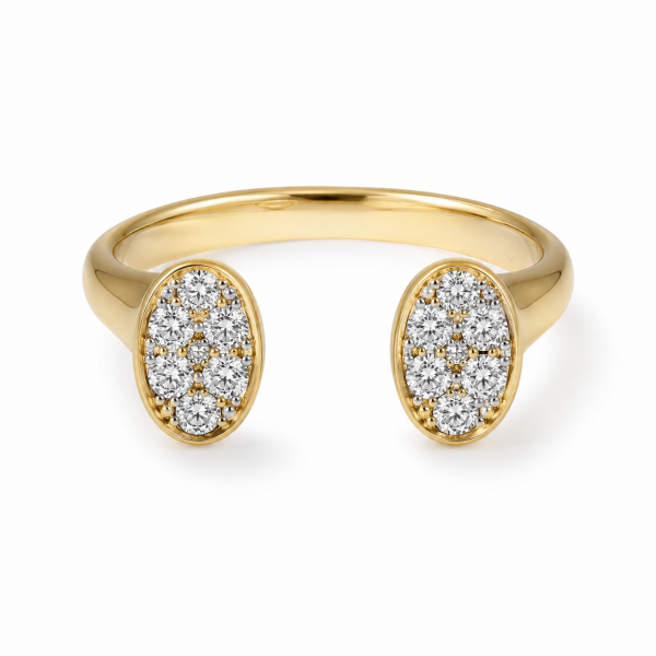 0.85 Karat G VS Çift Oval Pırlanta Yüzük