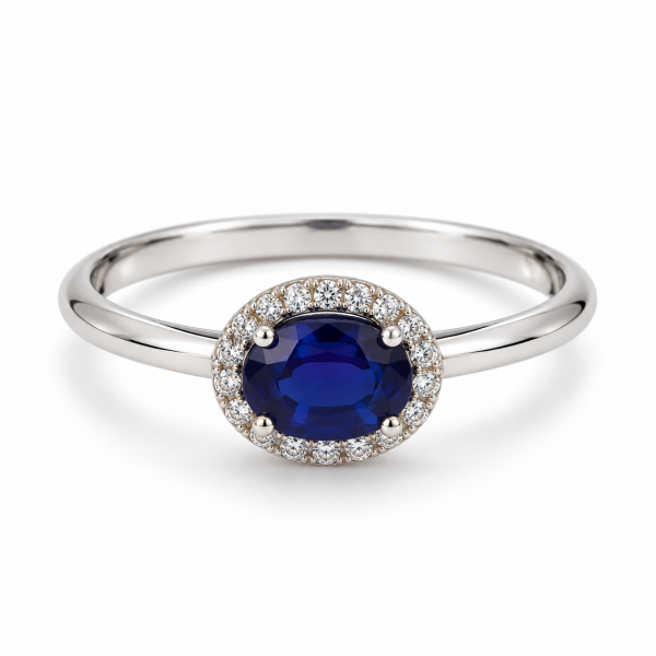 1.11 Karat Safir Pırlanta Yüzük
