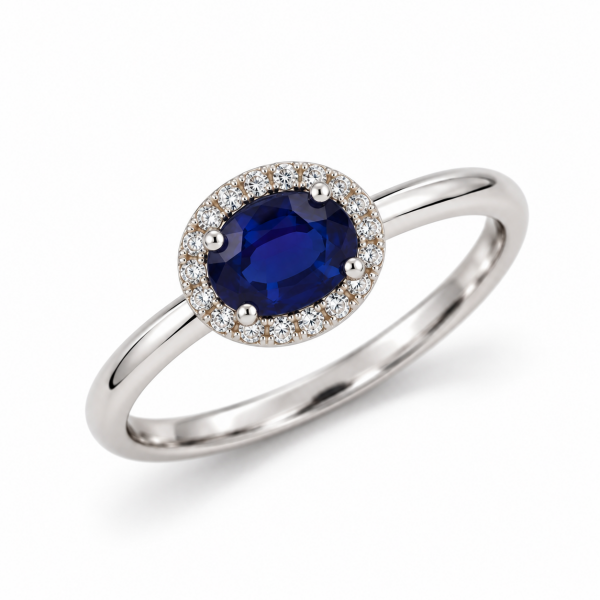 1.11 Karat Safir Pırlanta Yüzük
