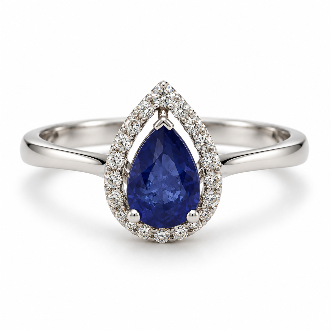 1.28 Karat Safir Pırlanta Yüzük