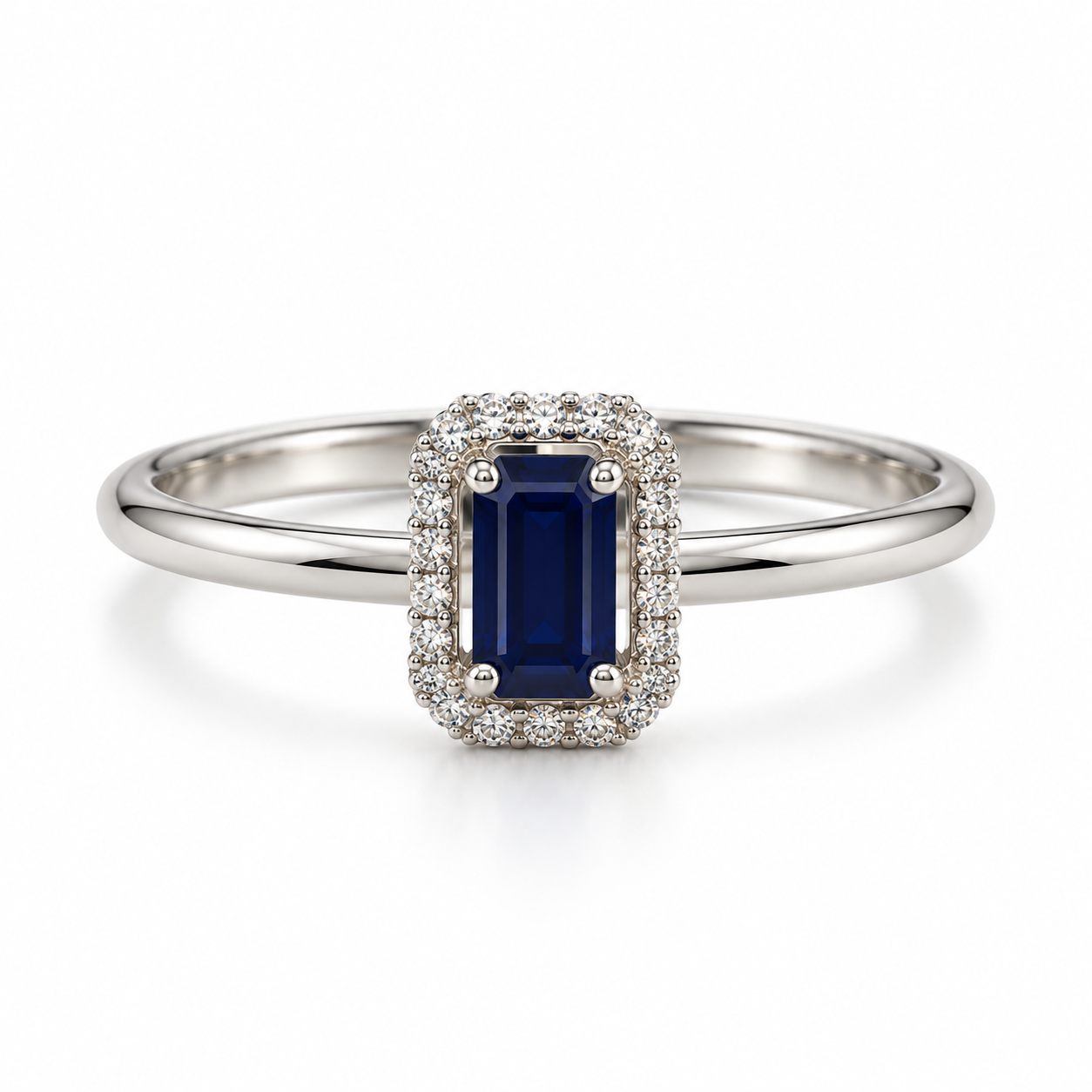 0.62 Karat Safir Pırlanta Yüzük