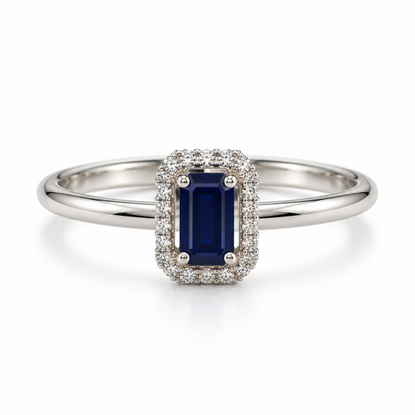 0.62 Karat Safir Pırlanta Yüzük