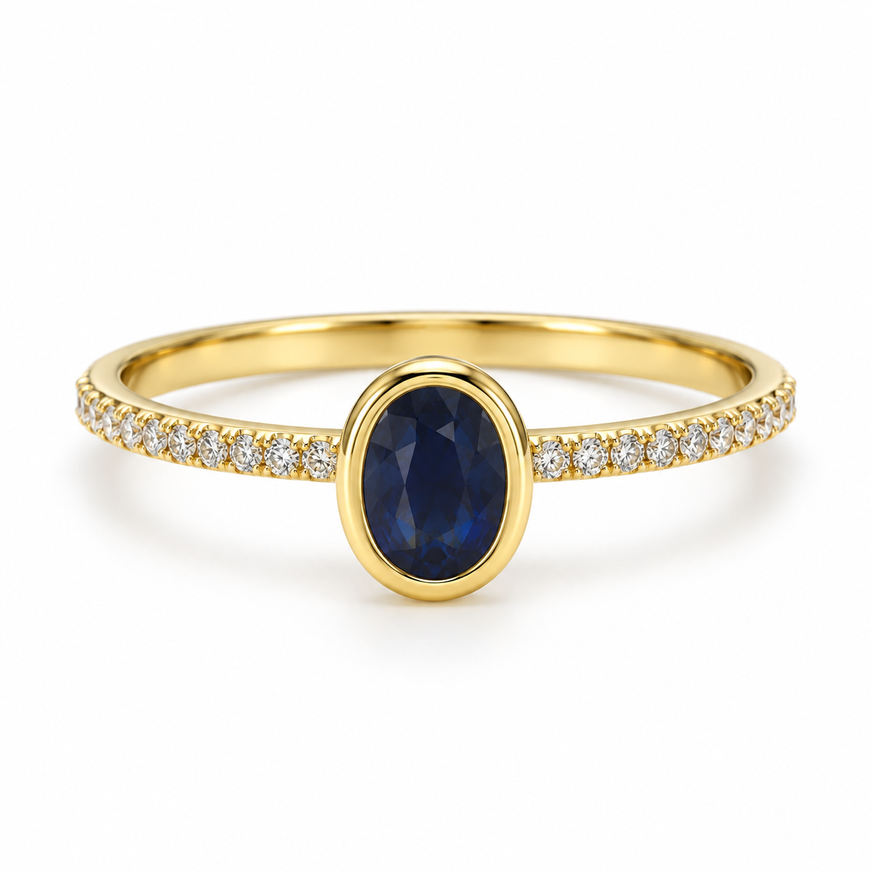 0.27 Karat Safir Pırlanta Yüzük