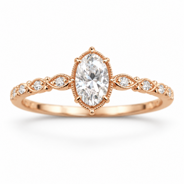 0.90 Karat Oval Pırlanta Tektaş Yüzük