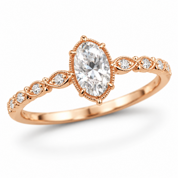 0.90 Karat Oval Pırlanta Tektaş Yüzük