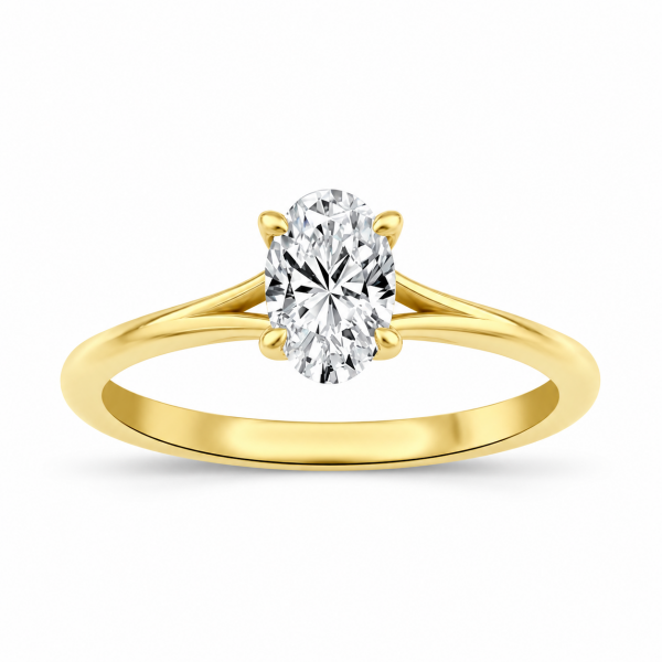 0.50 Karat Oval Pırlanta Tektaş Yüzük