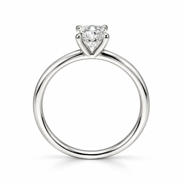 0.30 Karat F SI Oval Kesim Pırlanta Tektaş Yüzük