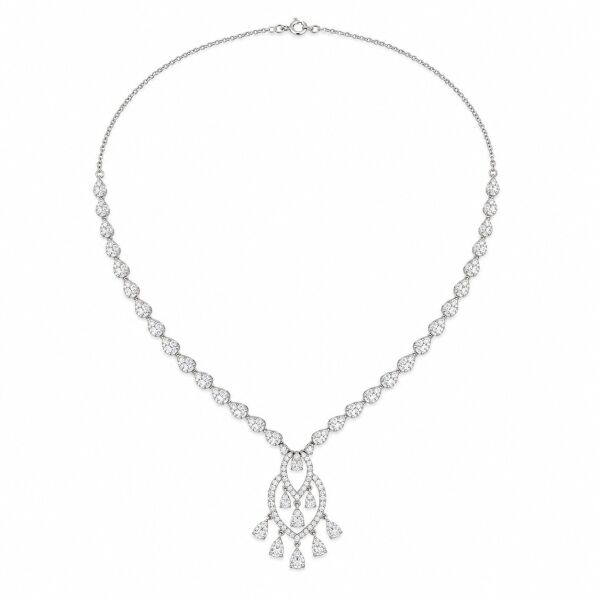 1.33 Karat G SI Trend Pırlanta Beyaz Altın Kolye