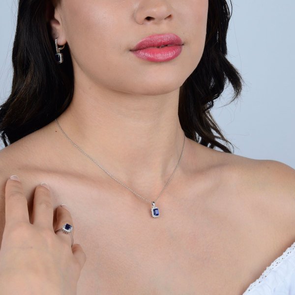 1,47 Karat Safir Pırlanta Yüzük