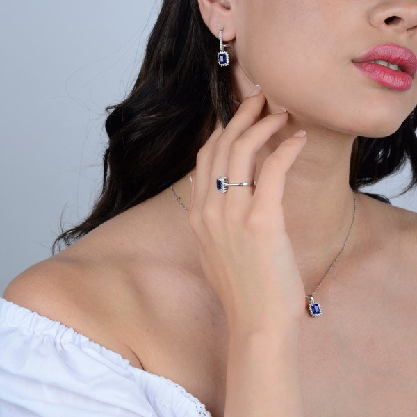 1,47 Karat Safir Pırlanta Yüzük