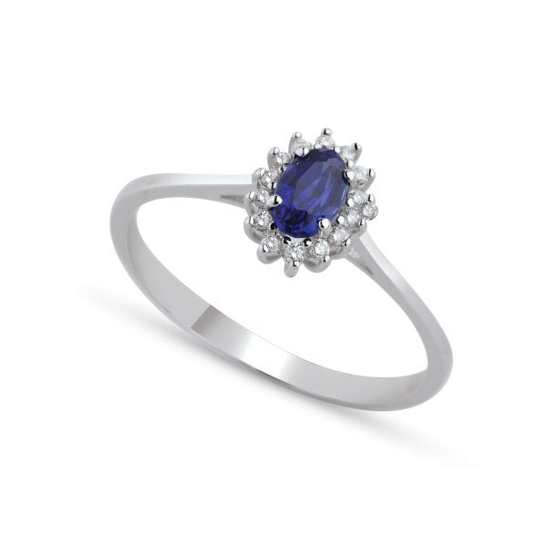 0,23 Karat Safir Pırlanta Yüzük