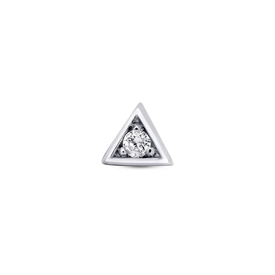 0.01 Karat Pırlanta Üçgen Tragus Piercing