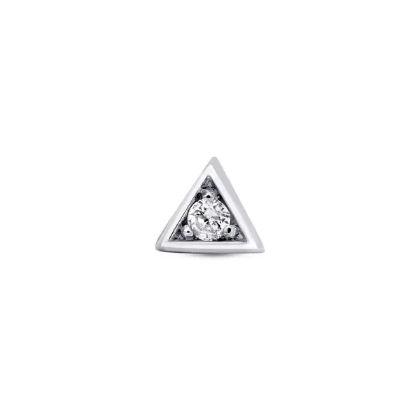 0.01 Karat Pırlanta Üçgen Tragus Piercing