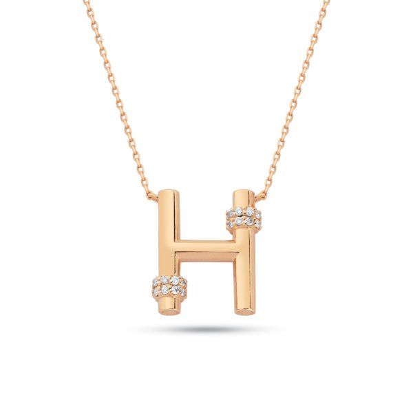 0,06 Karat Pırlanta Harf Kolye