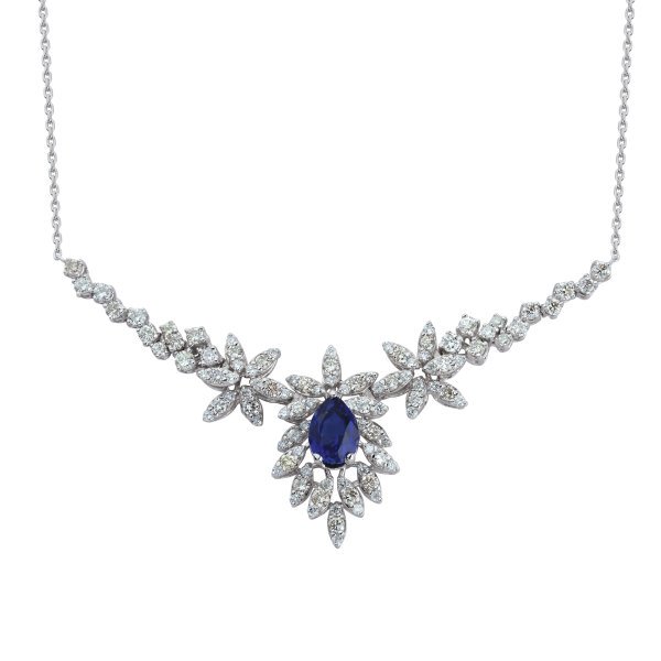 2,32 Karat Safir Pırlanta Kolye