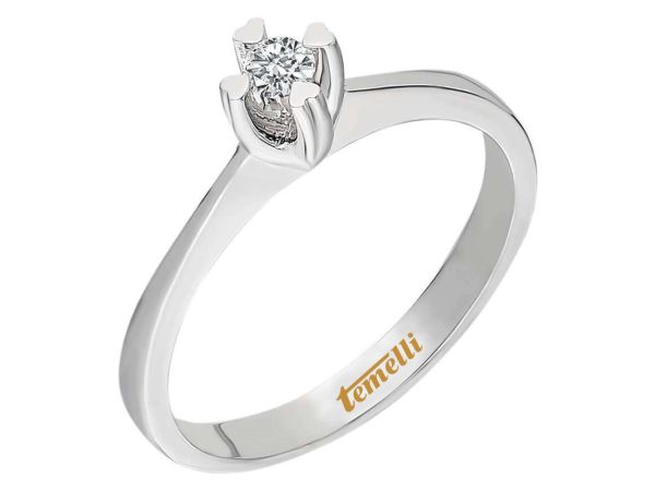 0.08 Karat Tektaş Pırlanta Yüzük