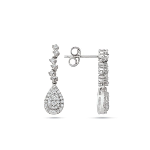 0,42 Karat Pırlanta Küpe