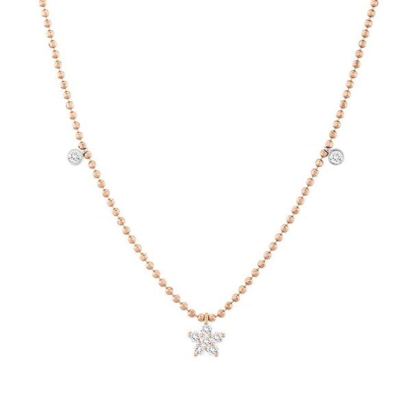 0,51 Karat Pırlanta Lotus Sıra Kolye
